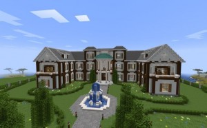 Create meme: house in minecraft, beautiful houses in minecraft, mansion in minecraft