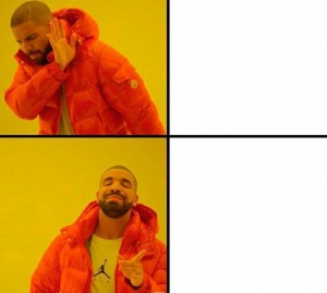 Create meme: hotline bling drake meme, dance Drake (dance Drake, peek-a-Boo memes, comics memes), drake meme