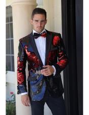   Mens fashion paisley print tuxedo Sequin ~ Shiny ~ Flashy ~