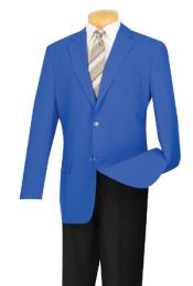  Mens Two Button Royal Blue Mens Wholesale Blazer Sport Coat Jacket With