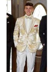  Mens  White ~ Ivory ~ Khaki ~ Tan & Gold Champagne