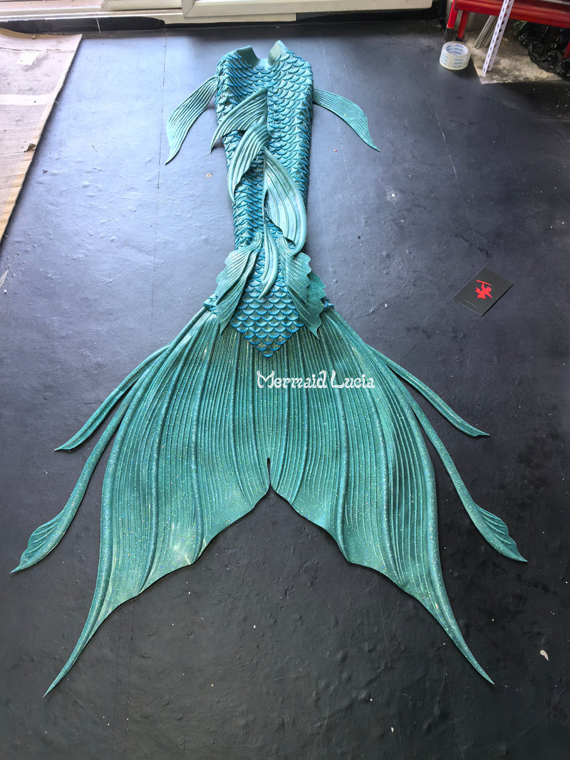 51 Ocean Dreams Series Ultralight Silicone Mermaid Merman Tail Peacock