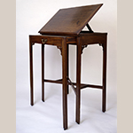 Fig. 20: Reading table by George Donald, ca. 1770, Richmond, VA. Mahogany with yellow pine; HOA: 45-7/8”, WOA: 36”, DOA: 23”. Collection of the Thomas Jefferson Foundation, Acc. 1938-22. © Thomas Jefferson Foundation at Monticello.