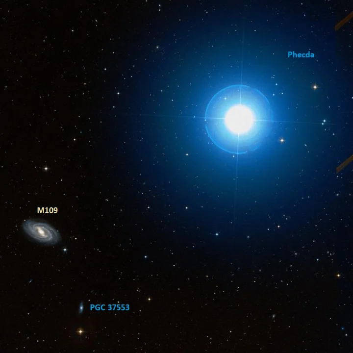 messier 109 location,how to find m109 galaxy