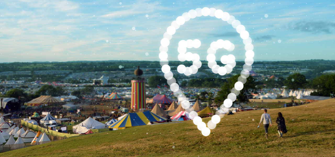 5G EE at glastonbury festival