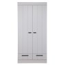 Connect 2 Door & 2 Drawers Wardrobe Concrete Grey