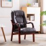 Brogan Orthopaedic Armchair Faux Leather Chocolate