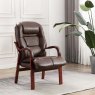 Brogan Orthopaedic Armchair Faux Leather Tan