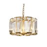 Eton Chandelier Small Crystal & Brass