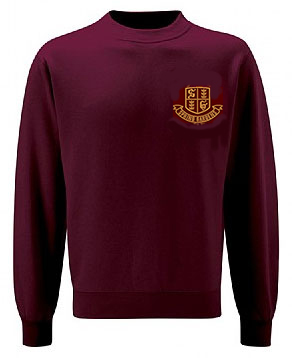 Spring Gardens Primary School Sweatshirt Maroon with New Logo