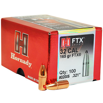 32 Caliber .321 Diameter 165 Grain FTX 100 Count