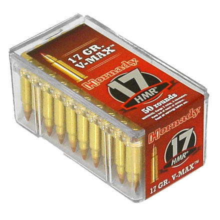 Hornady Varmint Express 17 HMR 17 Grain V-Max 50 Rounds