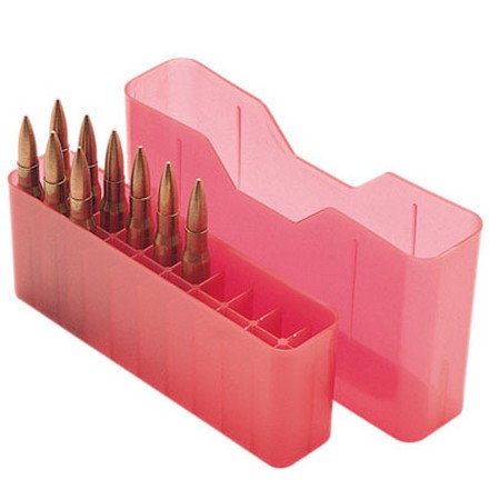 Slip Top 20 Round Ammo Box 25-06 /270 /280 /30-06 /300 H&H Red