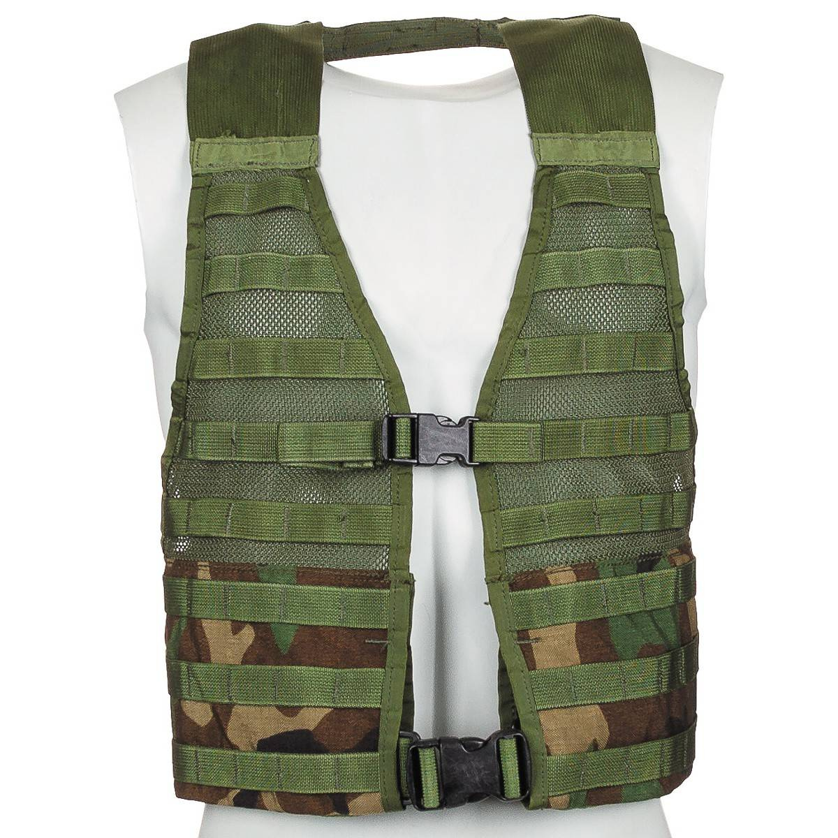 Swedish SVS 12 Combat Vest With Pouches Green surplus  Varustelekacom