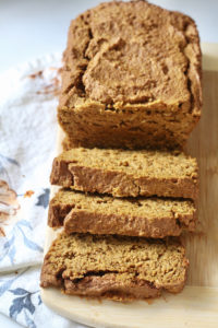 sliced gluten free pumpkin bread low carb pumpkin bread