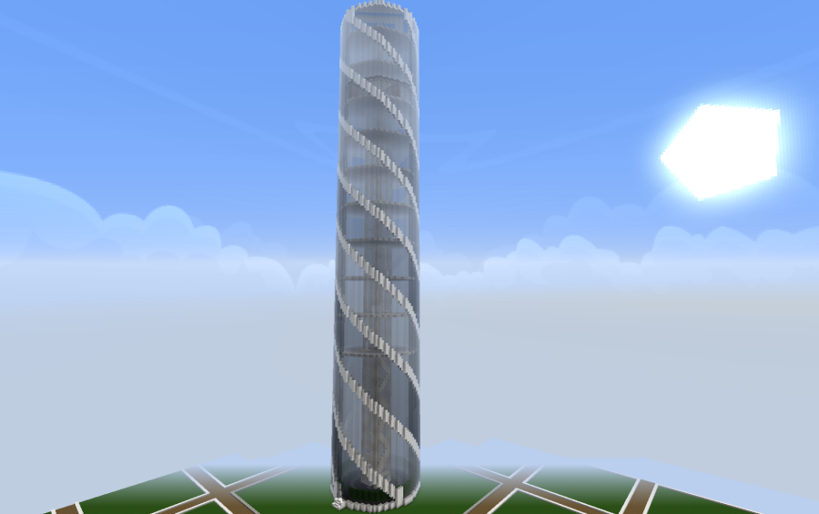 Minecraft Modern Tower image.