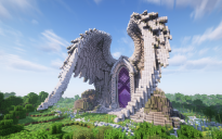 Minecraft Angel Wings |Valhalla| Nether Portal Statue