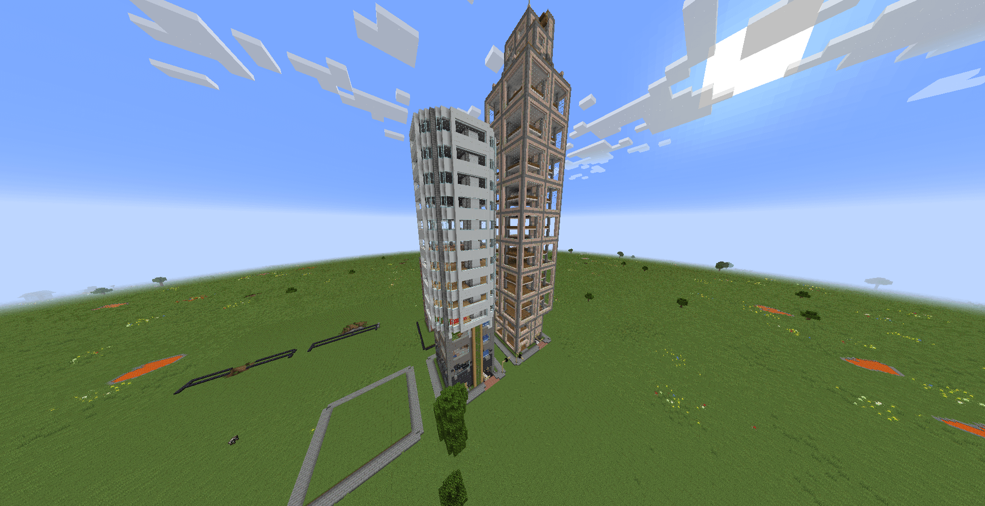 Two skyscrapers i made. Any suggestions? - MineNest, Mine Nest