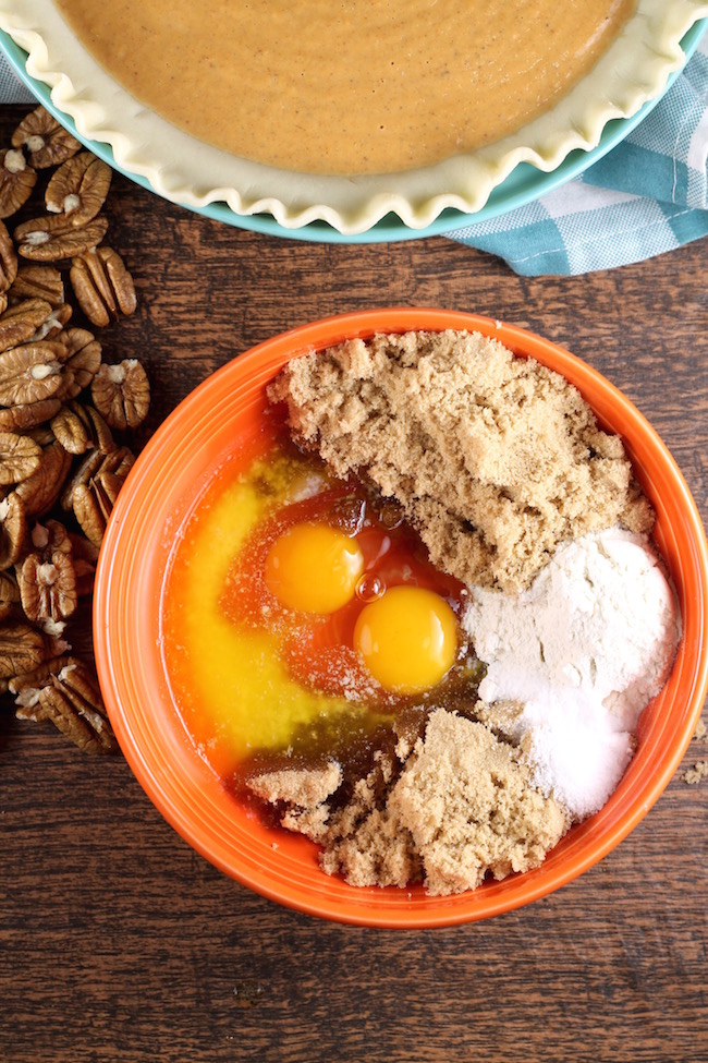 Brown Sugar Topping for Pumpkin Pecan Pie