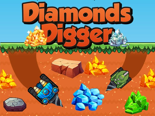 Diamonds Digger - Play Free Game Online at MixFreeGames.com