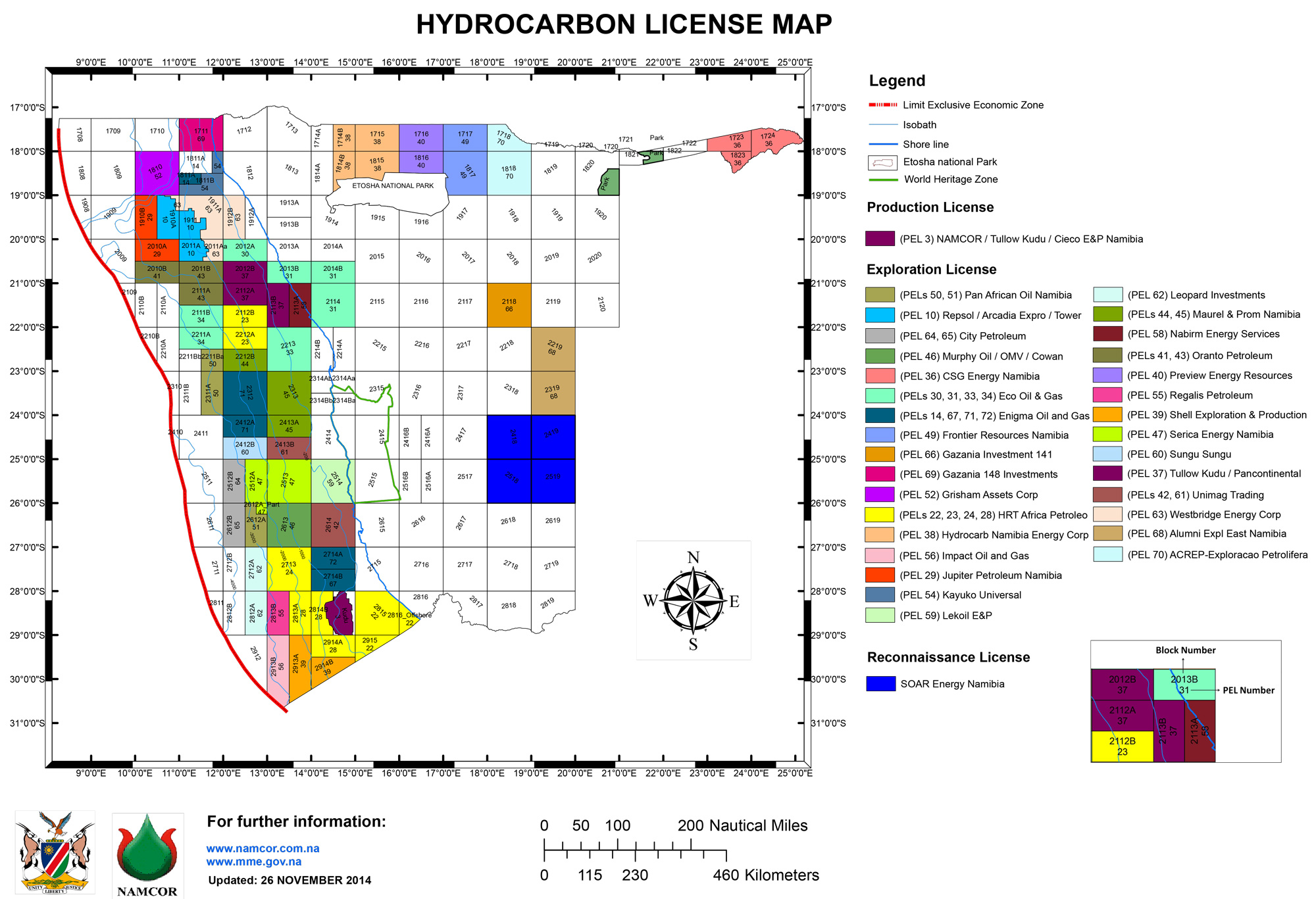 Ministry of Mines and Energy - Licenses & Maps