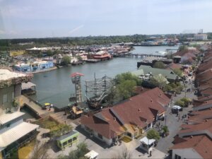 a bird's eye view of Broadway at the Beach