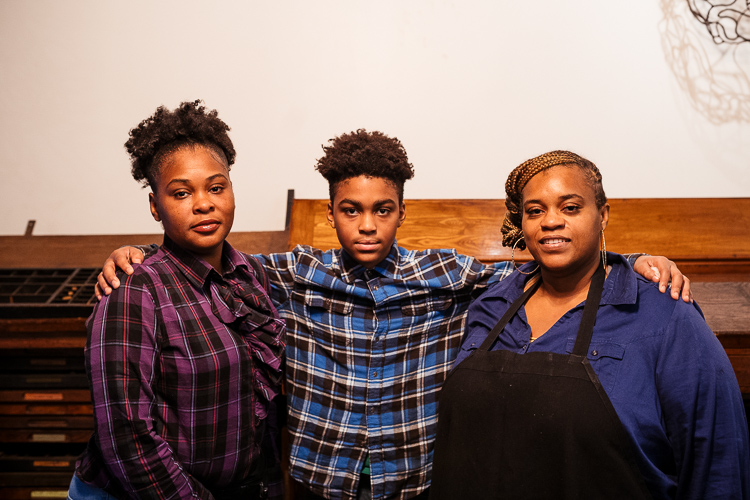 From left to right: Kamesha McDaniel, Barron McDaniel, and Dannesha Jackson