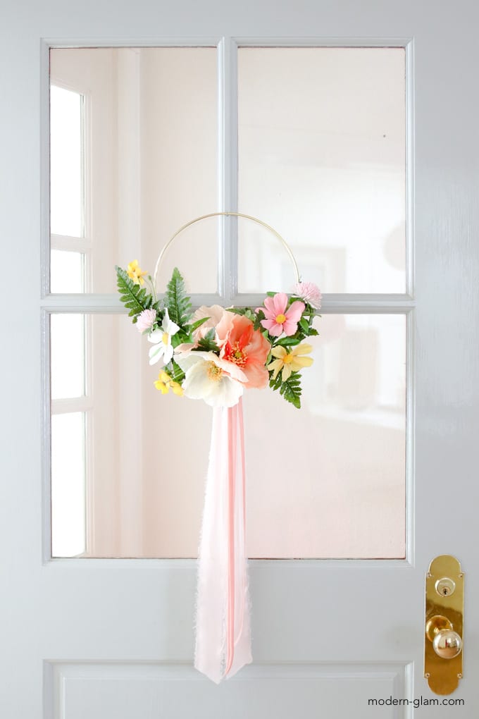 Summer Hoop Wreath DIY