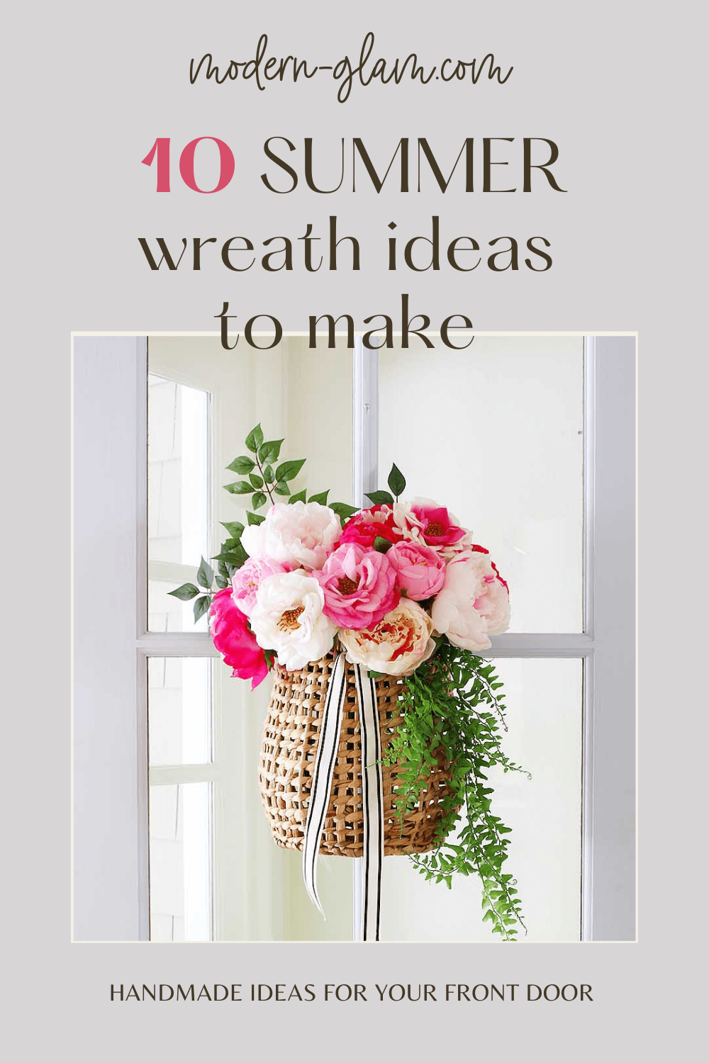 summer wreath ideas to make via @modernglamhome