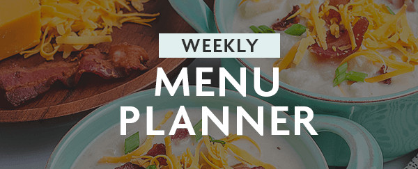 Weekly Menu Planner Cover.