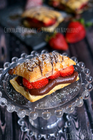 chocolate-caramel-and-strawberry-napoleons