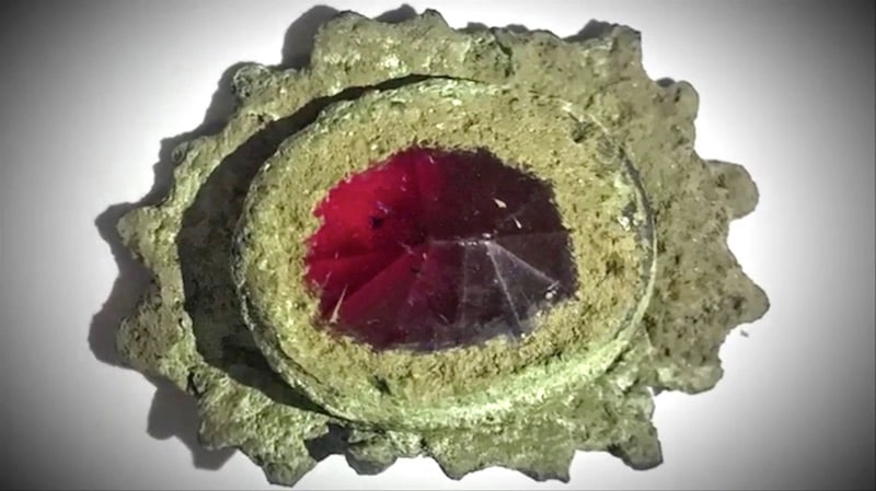 The gemstone and brooch on The Curse of Oak Island