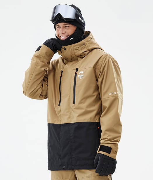 Fawk Ski Jacket Men Gold/Black