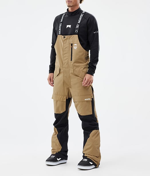 Fawk Snowboard Pants Men Gold/Black