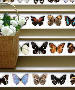 Butterfly Tiles Stickers - Stairs