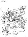 Diagram for 1991 Dodge Grand Caravan Engine Mount - 5272099