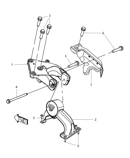 2009 Dodge Grand Caravan Engine Mounting Diagram 11