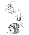 Diagram for Dodge Grand Caravan Engine Mount - 5273996AE