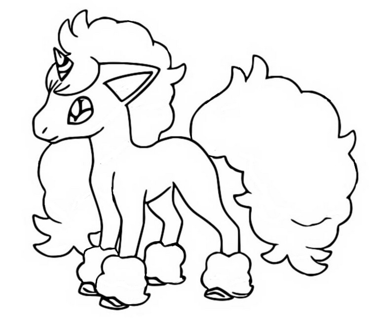 Galarian Pokemon Coloring Pages image.