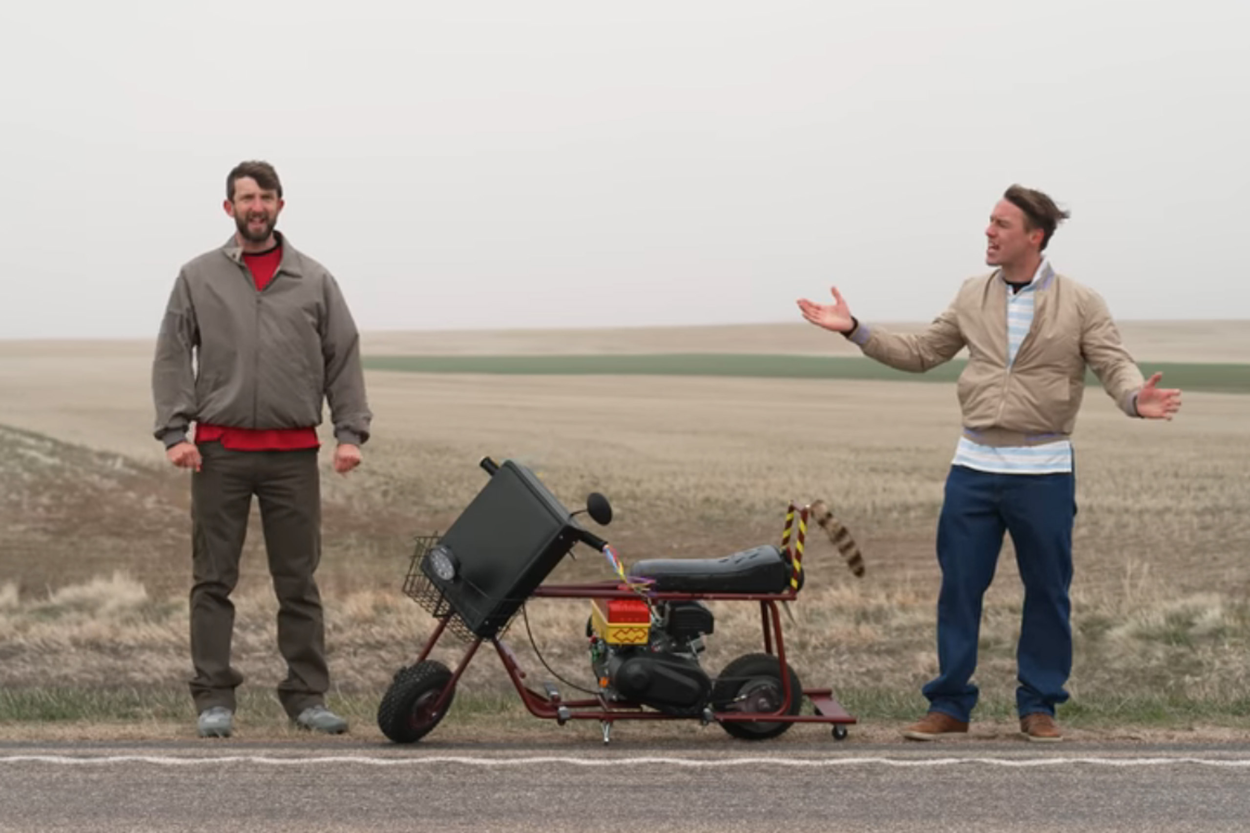 Dumb And Dumber Frozen On Bike