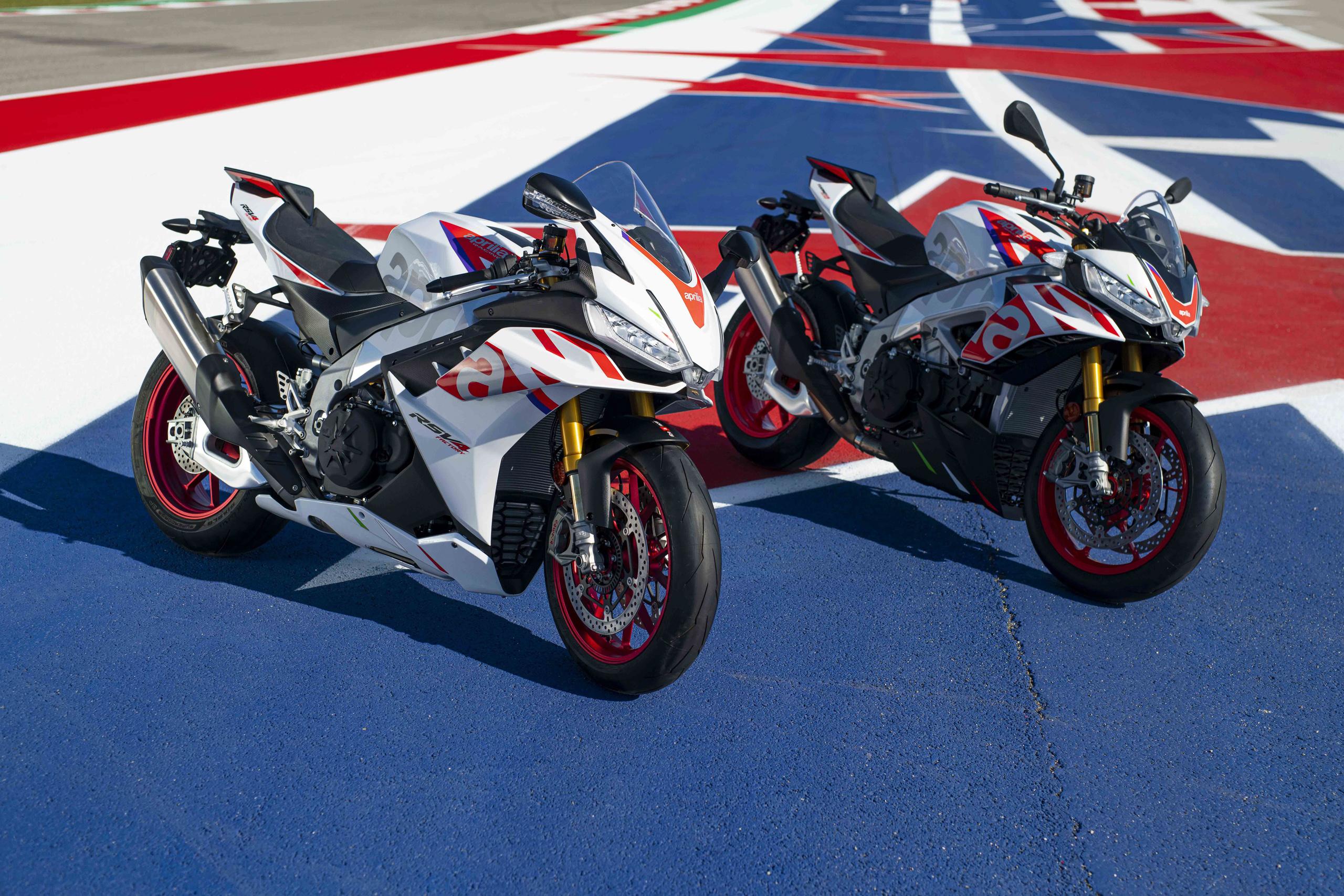 Aprilia RSV4 and Tuono Factory now comes in limitededition white