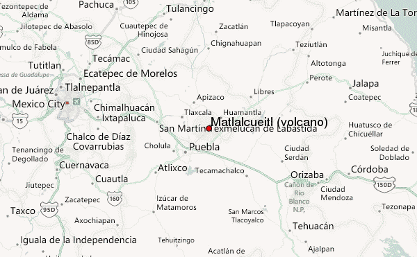 Matlalcueitl (volcano) Mountain Information