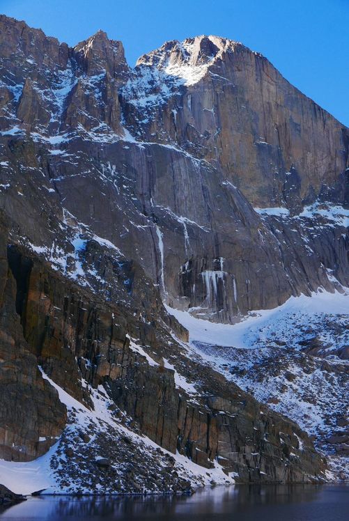 The Diamond The diamond from Chasm Lake, Longs Peak