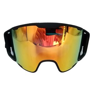 Custom anti fog scratch UV400 OTG snow ski goggles