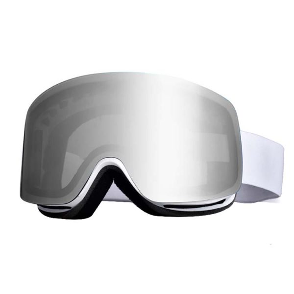 Frameless mirror ski goggles anti-slip silicone strap