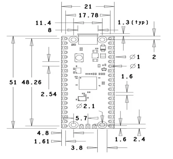 Pre soldered Raspberry Pi Pico RP2040 Microcontroller With USB Cable