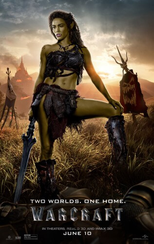 warcraft movie garona character poster