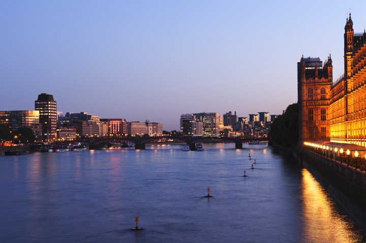 Lambeth and Vauxhall viewed from Westminster