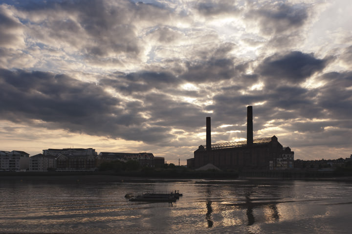 Lots Road Power Station Chelsea on the River Thames