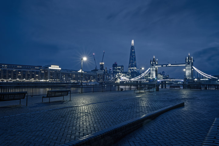 River Thames Wapping Blue